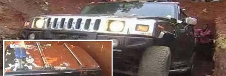 Nigerian Man Uses Hummer Jeep As Coffin To Bury His Mother